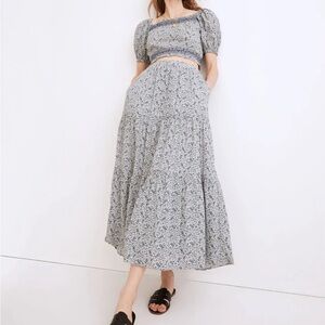 Madewell Tiered Maxi Skirt in Florentine Floral